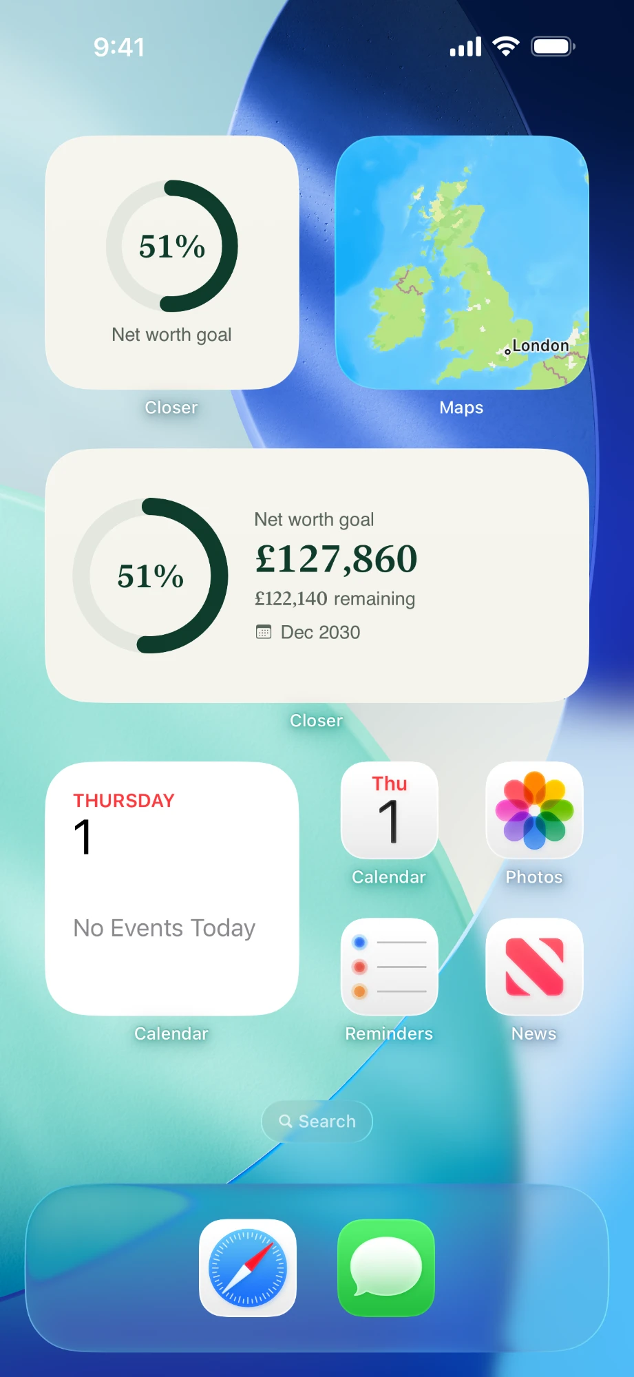Closer widgets on the Home Screen
